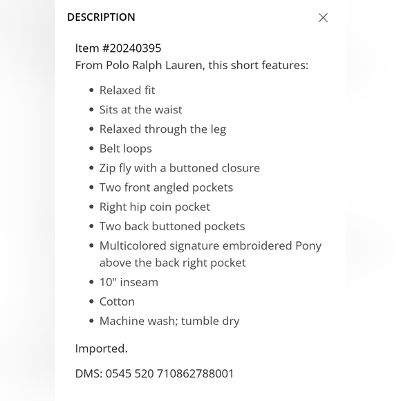 SOLD!!! $98.50 Polo Ralph Lauren Men's Camo Shorts "Relaxed Fit" Size 32 - Picture 10 of 10